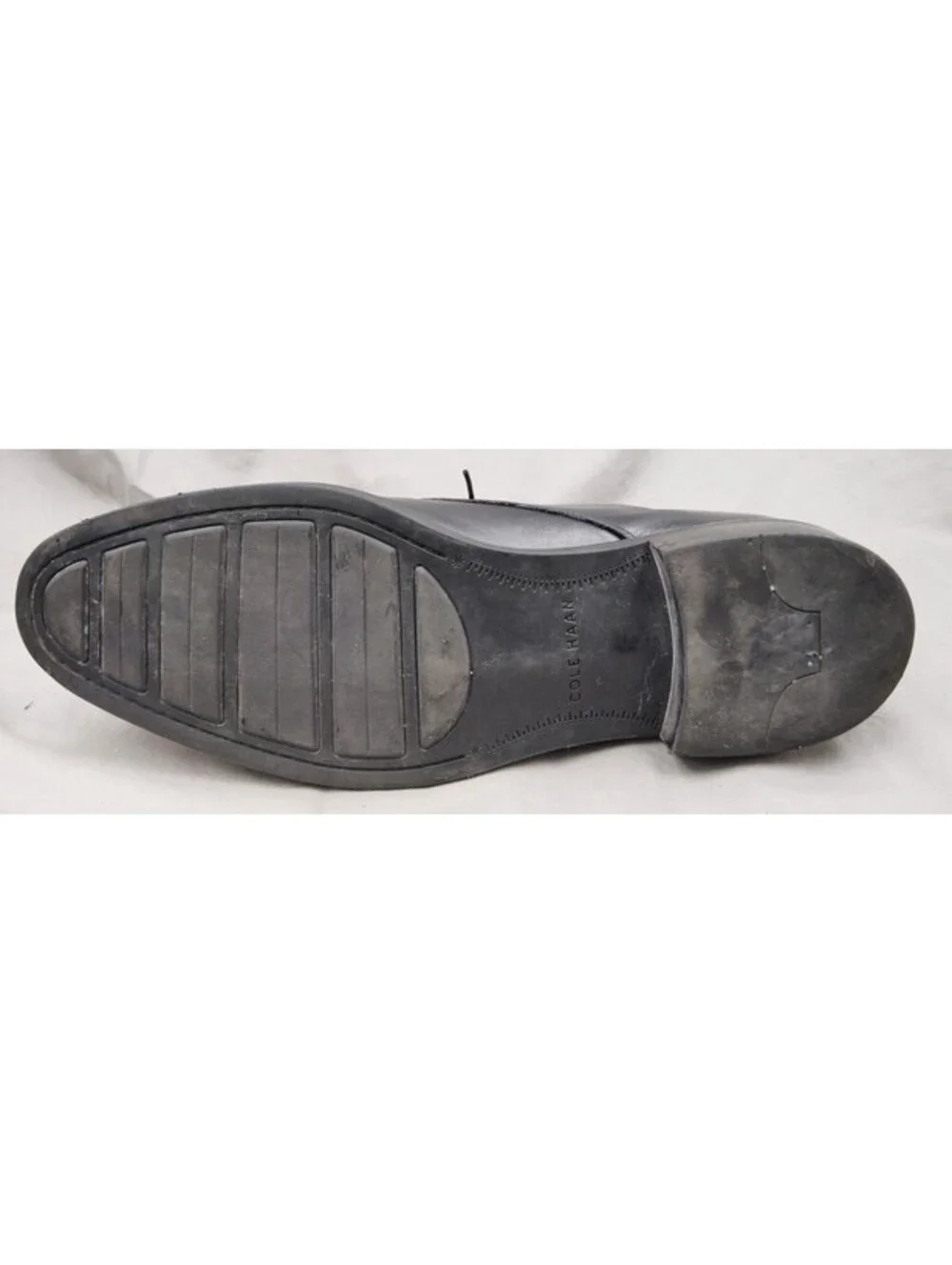 Cole Haan C11630 Lenox Hill Men's 10.5 M Black Leather Cap Toe Dress Shoes